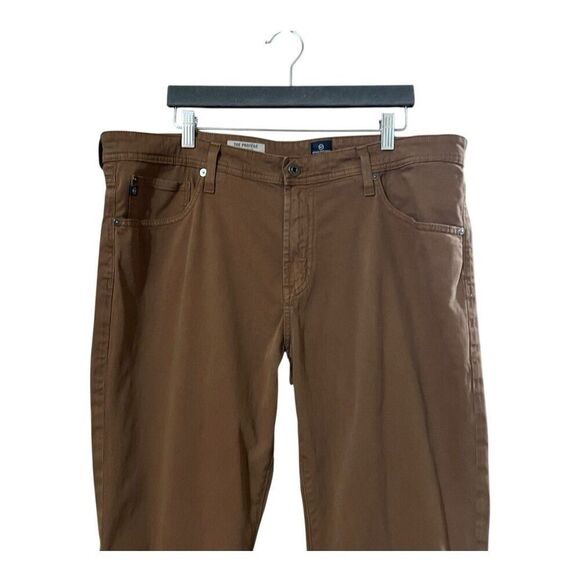 AG Adriano Goldschmied The Protege Men’s 38 X 36 Camel Straight Leg Pants - Picture 2 of 7